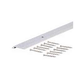 M-D 78030 Tile Edge, 36 in L, 3/4 in W, Vinyl, Silver