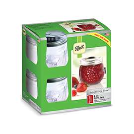 Ball Collection Elite Series 1440081210 Jam Jar, 8 oz Capacity, Glass