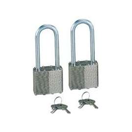 ProSource Padlock, Keyed Alike Key, Standard Shackle, 1/4 (6.3) in (mm) Dia Shackle, Steel Shackle
