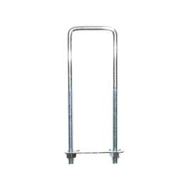 ProSource LR352 U-Bolt, 5/16 in Thread, 3-3/4 in L Thread, Steel, Zinc
