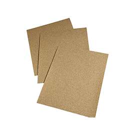 3M 02115 Sandpaper Sheet, 11 in L, 9 in W, Medium, 80 Grit, Aluminum Oxide Abrasive, Paper Backing