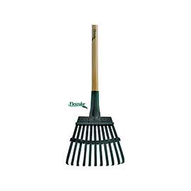 Flexrake 3W Shrub Rake, 11 -Tine, Wood Handle, 48 in L Handle