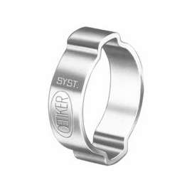 Double-Ear Pinch-On Clamps, 3/4 in Dia, 0.335 in Wide, Steel