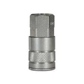 Air Chief Industrial Semi-Auto Coupler, Pipe Thread, 1/2 in Body Size, 1/2 in (NPT) F, Brass