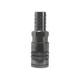 Air Chief Industrial Semi-Auto Coupler Standard Hose Barb, 1/2 in ID, 1/2 in Body Size, Steel