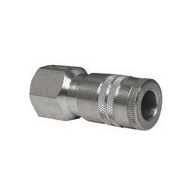 Air Chief Industrial Semi-Auto Coupler, Pipe Thread, 3/8 in Body Size, 3/8 in (NPT) F, Steel