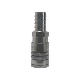 Air Chief Industrial Semi-Auto Coupler Standard Hose Barb, 3/8 in ID, 3/8 in Body Size, Steel