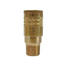 Air Chief ARO Speed Quick Connect Fittings, 1/4 in (NPT) M, Brass