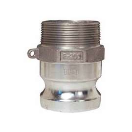 Global Type F Adapters, 3 in, Male/Male, Brass