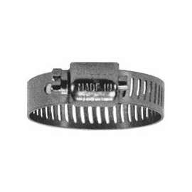 MH Series Miniature Worm Gear Clamps, 7/32 in to 5/8 in Hose OD, Stainless Steel 300
