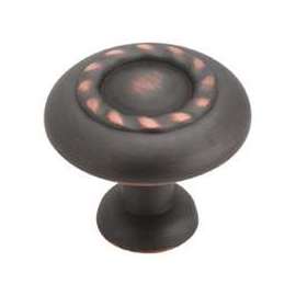 Amerock BP1585ORB Cabinet Knob, 1-1/16 in Projection, Zinc, Oil-Rubbed Bronze