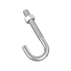 BOLT J-HOOK 5/16X3IN ZINC