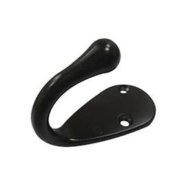 ProSource H63ORB-PS Coat and Hat Hook, 22 lb, 1-Hook, 1-1/8 in Opening, Zinc, Oil-Rubbed Bronze