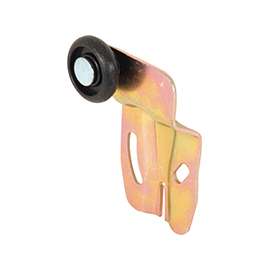 Prime-Line N 6505 Roller Assembly, 7/8 in Dia Roller, 1/4 in W Roller, Steel, Brown, 1-Roller, 60 lb, Side Mounting