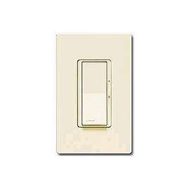 Lutron Diva DVW-603PH-IV Dimmer, 5 A, 120 V, 600 W, Incandescent Lamp, 3-Way, Ivory