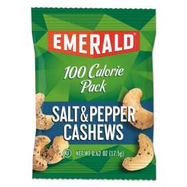 100 Calorie Pack Nuts, Salt & Pepper Cashews, 0.62 oz Pack, 7/Box