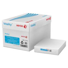 Vitality 100% Recycled Multipurpose Paper, 92 Bright, 20lb, 8.5 x 11, White, 500 Sheets/Ream, 10 Reams/Carton