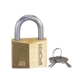 ProSource Padlock, Keyed Alike Key, Standard Shackle, 1/4 (6.3) in (mm) Dia Shackle, Steel Shackle