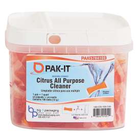 Citrus All-Purpose Cleaner, Citrus Scent, 100 PAK-ITs/Tub, 4 Tubs/Carton