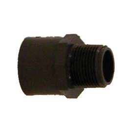 LASCO 836007BC Pipe Adapter, 3/4 in, Slip x MIP, PVC, SCH 80 Schedule