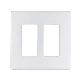 Eaton Wiring Devices Aspire 9522SG Wallplate, 4-1/2 in L, 4.56 in W, 2 -Gang, Polycarbonate, Silver Granite