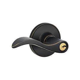 Schlage Seville Series J54 SEV 716 Entry Lever, Brass, Aged Bronze