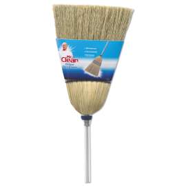 Deluxe Corn Broom, 17" Bristles, 55", Wood Handle, White