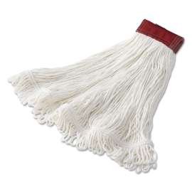 Super Stitch Rayon Mop Heads, White, Large, 6/Carton