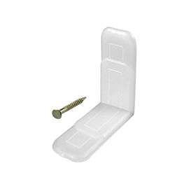 Prime-Line R 7153 Drawer Guide Side Saddles, Nylon/Plastic, White