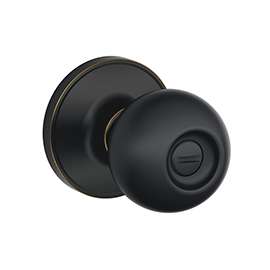 Schlage Corona Series J40 CNA 716 Privacy Door Knob, Brass, Aged Bronze