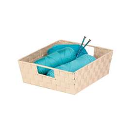 Honey-Can-Do STO-02984 Shelf Tote, Creamy