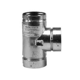 SELKIRK VP PELLET PIPE 243100 Tee, 3 in, Galvanized