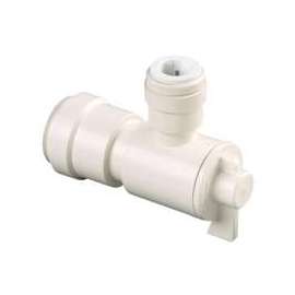 WATTS 3556-1006/P-676 Angle Valve, 1/2 x 1/4 in Connection, Sweat x Sweat, 250 psi Pressure, Thermoplastic Body