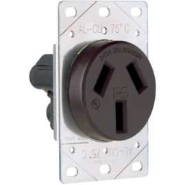 50A BLK Flush Outlet
