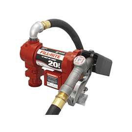 Fill-Rite FR4210G/FR4210D High-Flow Pump, Motor: 1/4 hp, 12 VDC, 19 A, 30 min Duty Cycle, 20 to 34 in L Suction Tube