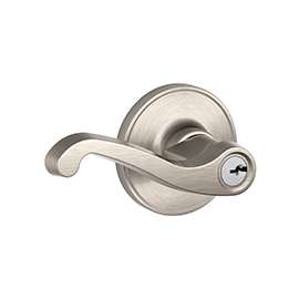 Schlage LaSalle Series J54 LAS 619 Entry Lever, Brass, Satin Nickel