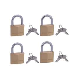 ProSource Padlock, Standard Shackle, 1/4 (6.3) in (mm) Dia Shackle, Steel Shackle