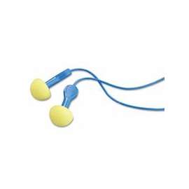 E-A-R Express Pod Plugs Earplug, Polyurethane, Yellow/Blue, Corded