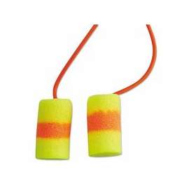 E-A-R Classic SuperFit 33 Foam Earplugs, PVC, Red/Yellow, Corded