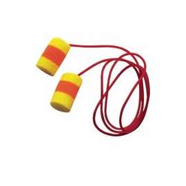 E-A-R Classic SuperFit 30 Foam Earplugs, PVC, Red/Yellow, Corded