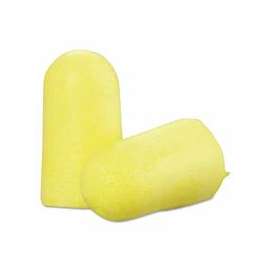 E-A-R TaperFit 2 Foam Earplugs, Polyurethane, Yellow, Uncorded, Large