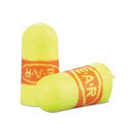 E-A-Rsoft SuperFit Earplugs, Polyurethane, Red/Yellow, Uncorded, Regular