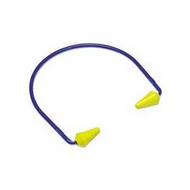 Caboflex Model 600 Hearing Protectors, ABS, PVC, Silicone, Yellow, Banded