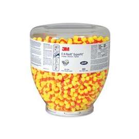 E-A-R Classic SuperFit Earplugs, PVC, Orange/Yellow, Uncorded
