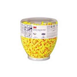 E-A-Rsoft Yellow Neons Foam Earplugs, Polyurethane, Uncorded, Clear Bottle