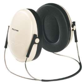 Optime 95 Earmuffs, 21 dB NRR, White/Black, Behind the Head