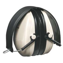 Optime 95 Earmuffs, 21 dB NRR, White/Black, Over the head