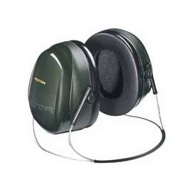 Optime 101 Earmuffs, 26 dB NRR, Dark Green, Behind the Head