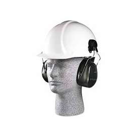 Optime 101 Earmuffs, 24 dB NRR, Dark Green, Cap Attached