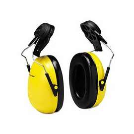 Optime 98 Earmuffs, 23 dB NRR, Yellow, Cap Attached